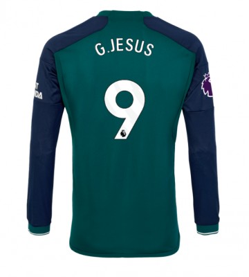Arsenal Gabriel Jesus #9 Koszulka Trzecich 2023-24 Długi Rękaw